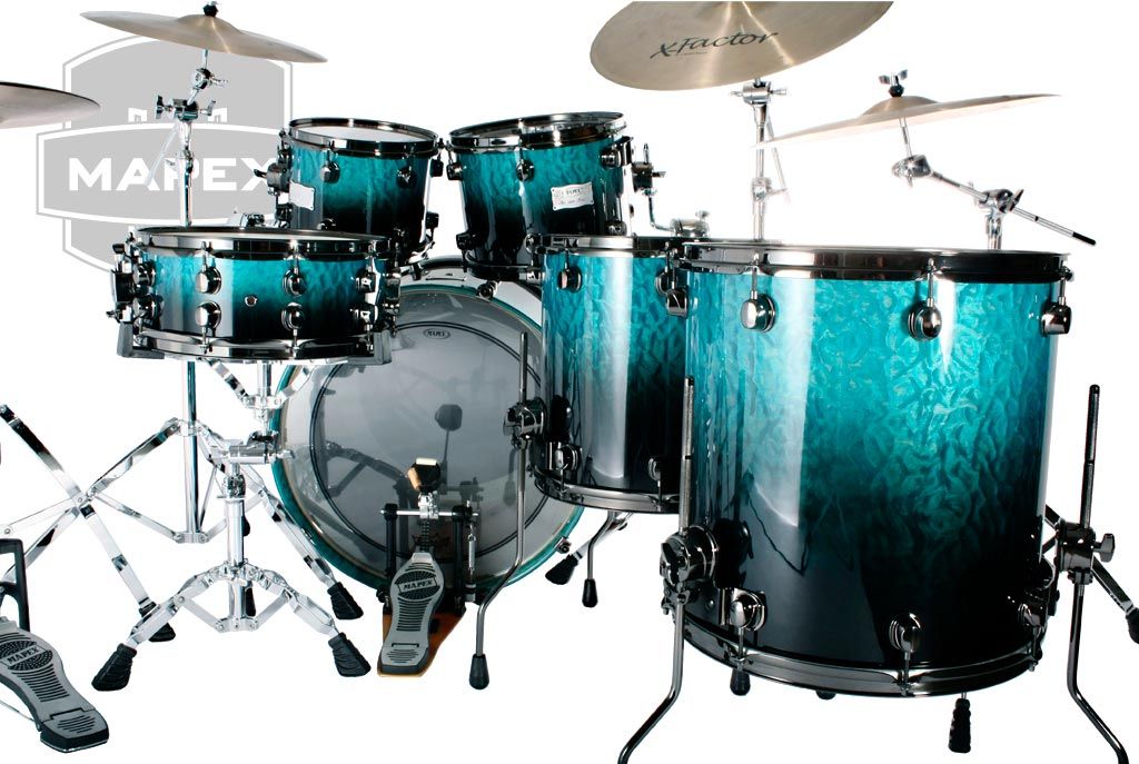 14"x5.5" Saturn SE Ocean Wave Fade. Photo - Mapex Japan