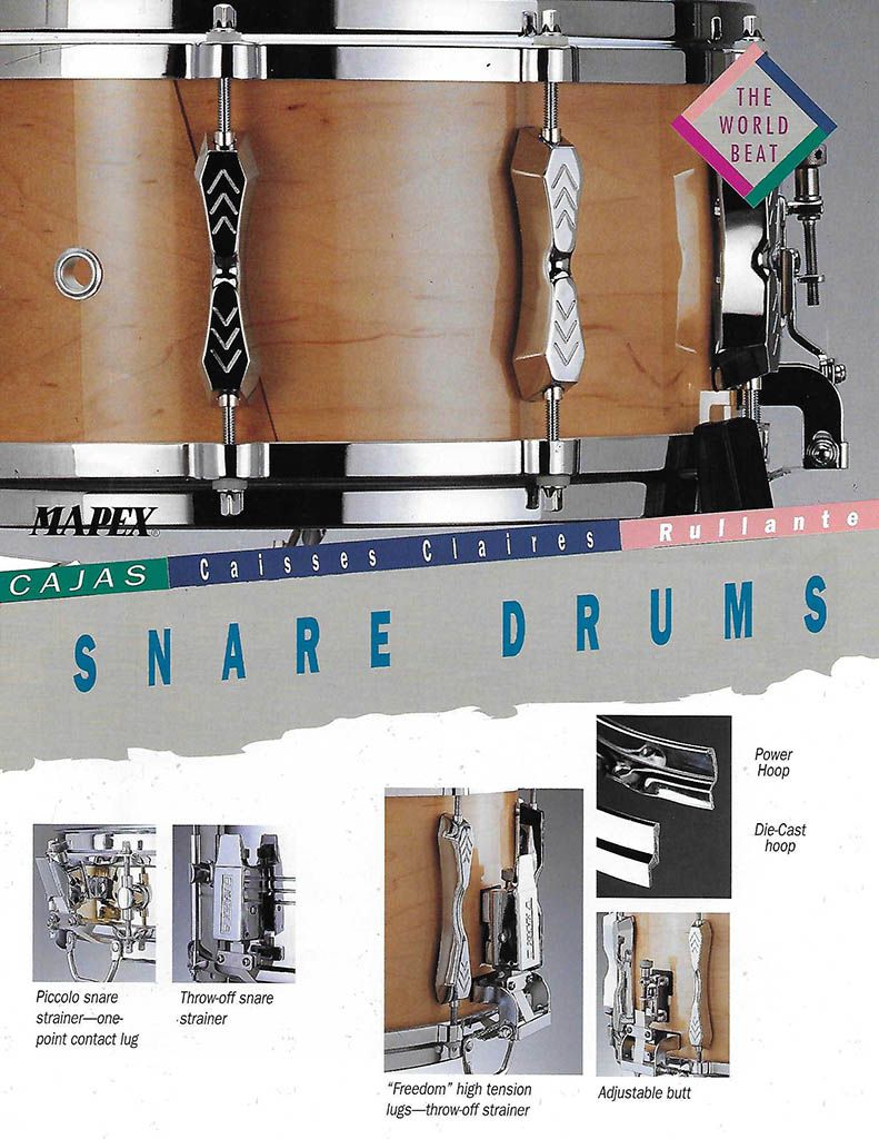 1992 Mapex Snare Drums Catalogue