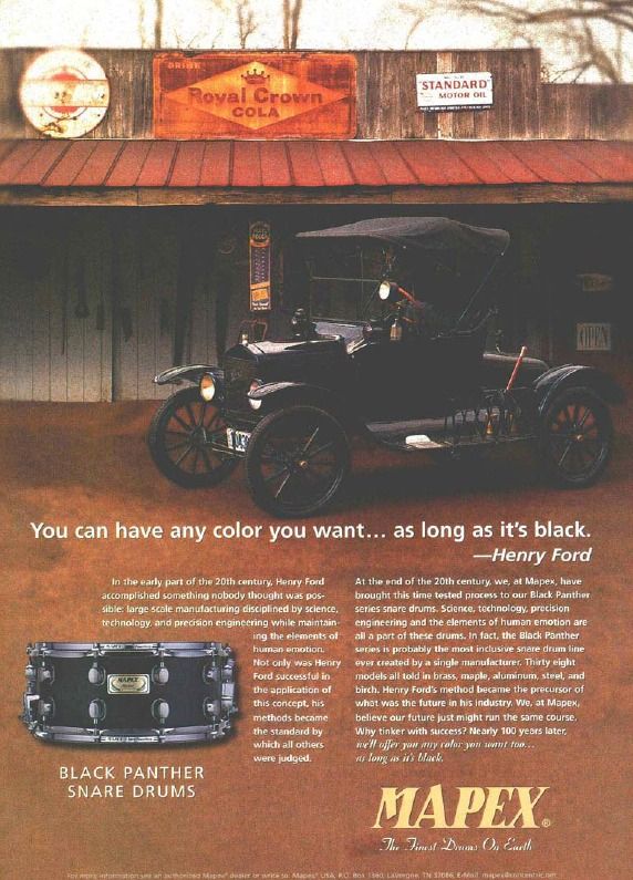 1997 Mapex Black Panther Advert
