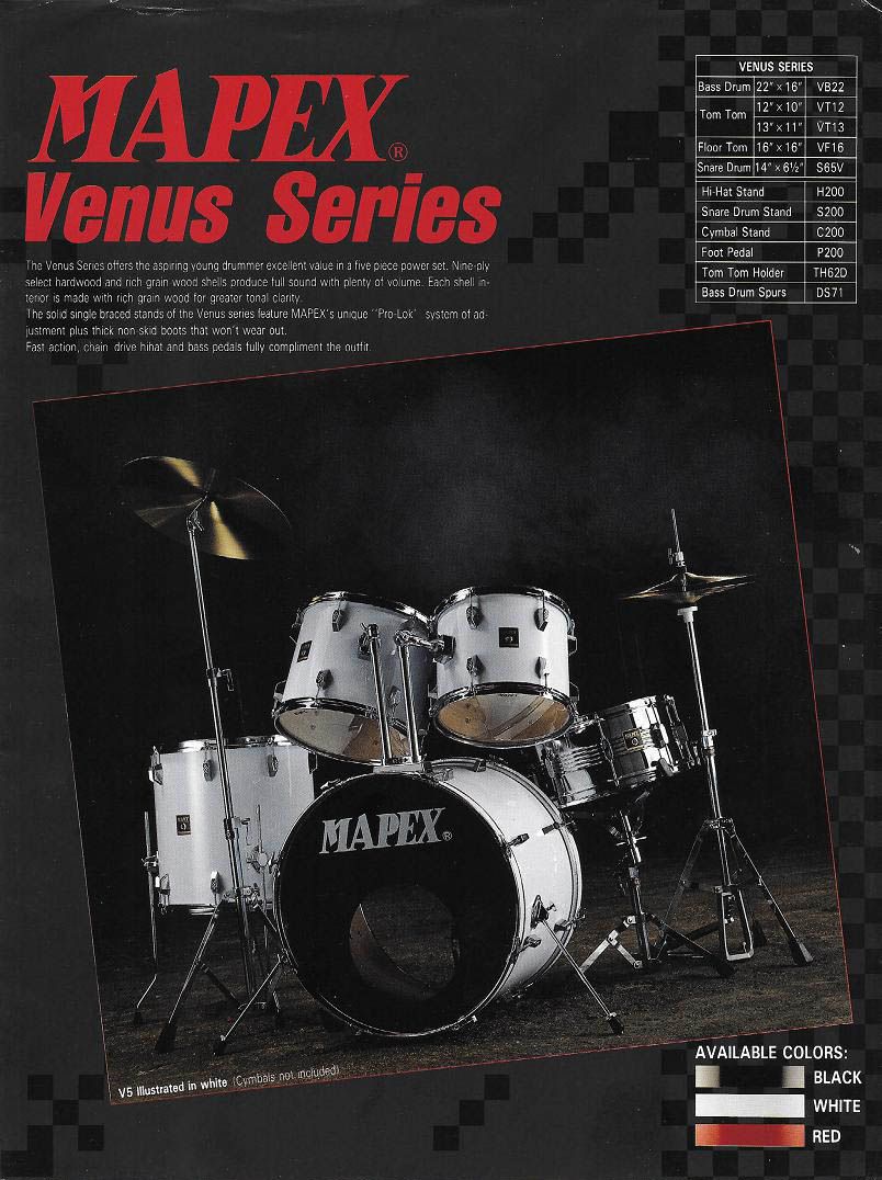 1990 Mapex Venus Catalogue