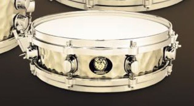 BPST335H 13"x3.5" Hammered Stainless Steel. Photo - Coalition Drum Shop