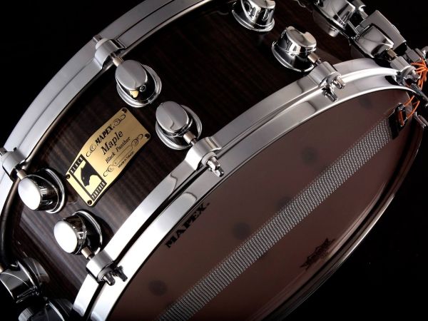 14 x 5.5 Flamed Maple Chocolate Brown "Golden Week" Snare Japan Only