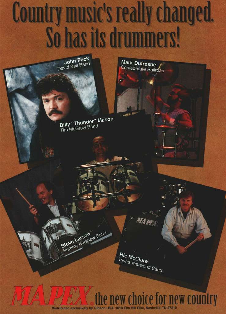 1995 Mapex Country Drummers Advert